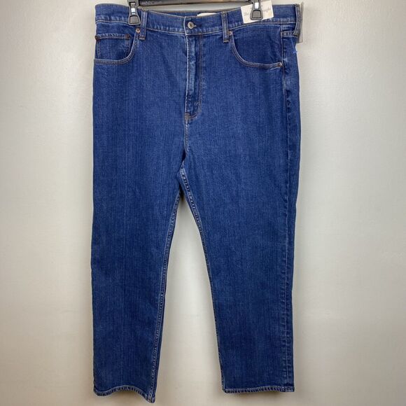 Abercrombie & Fitch Jeans Women's 16 | 33x27 Blue Medium Ultra High Rise NWT NWD - Picture 1 of 11